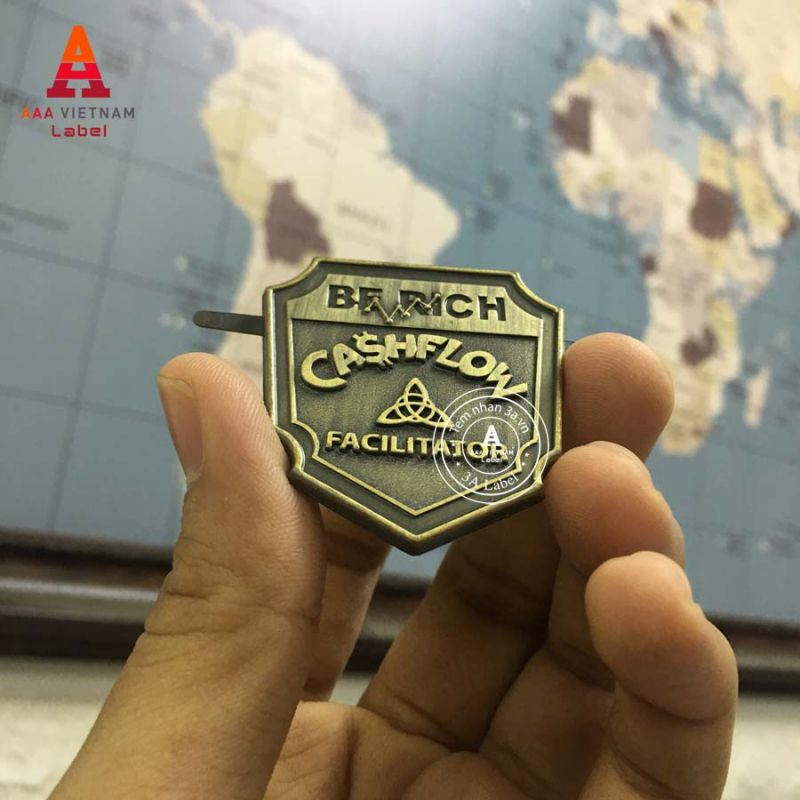 In logo tem kim loại chất liệu hợp kim - Mẫu 06 - Ảnh 4