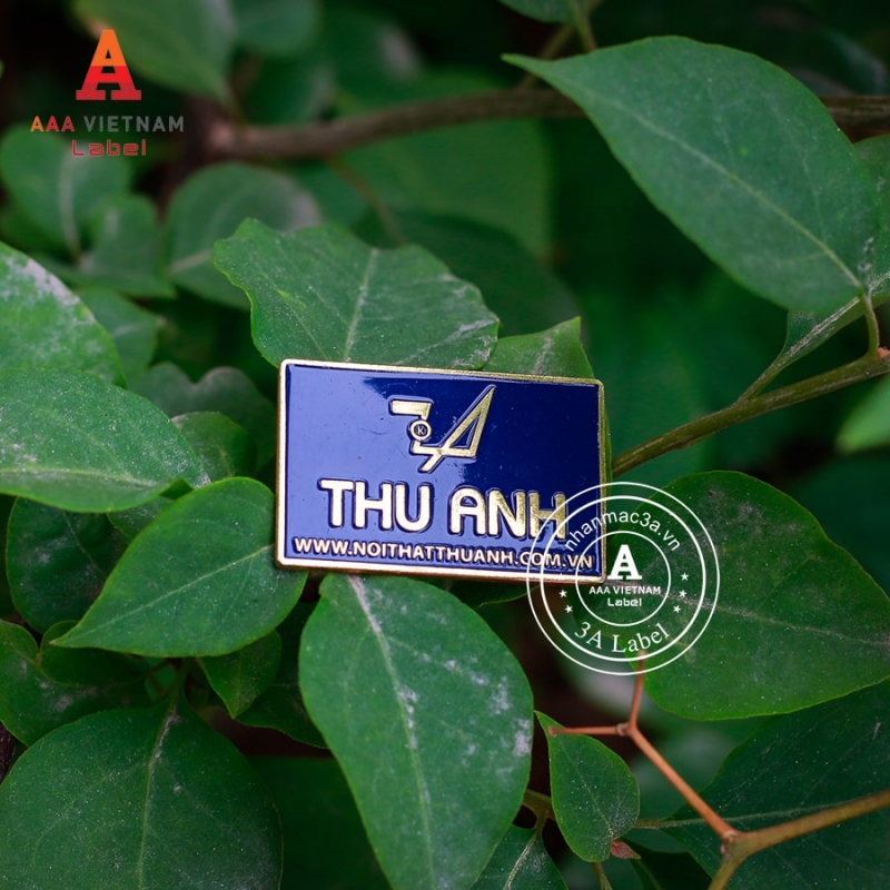 In logo tem kim loại chất liệu hợp kim - Mẫu 14 - Ảnh 3