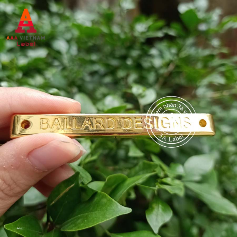 In logo tem kim loại chất liệu hợp kim - Mẫu 16 - Ảnh 4