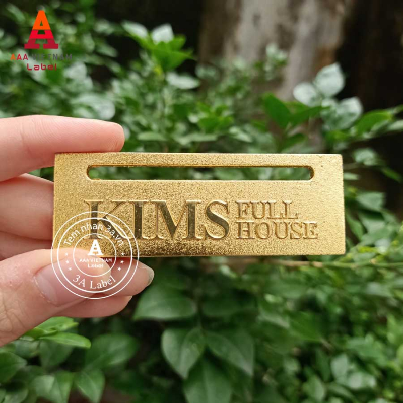 In logo tem kim loại chất liệu hợp kim - Mẫu 05 - Ảnh 2
