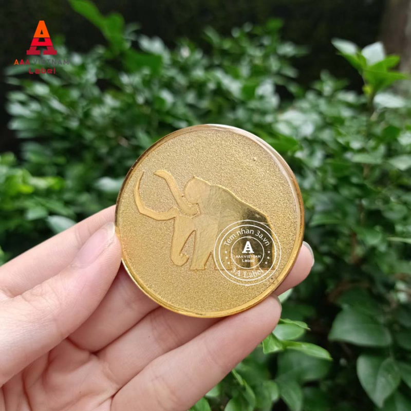 In logo tem kim loại chất liệu hợp kim - Mẫu 10 - Ảnh 4