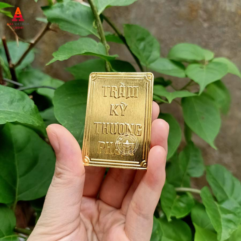 In logo tem kim loại chất liệu hợp kim - Mẫu 12 - Ảnh 3