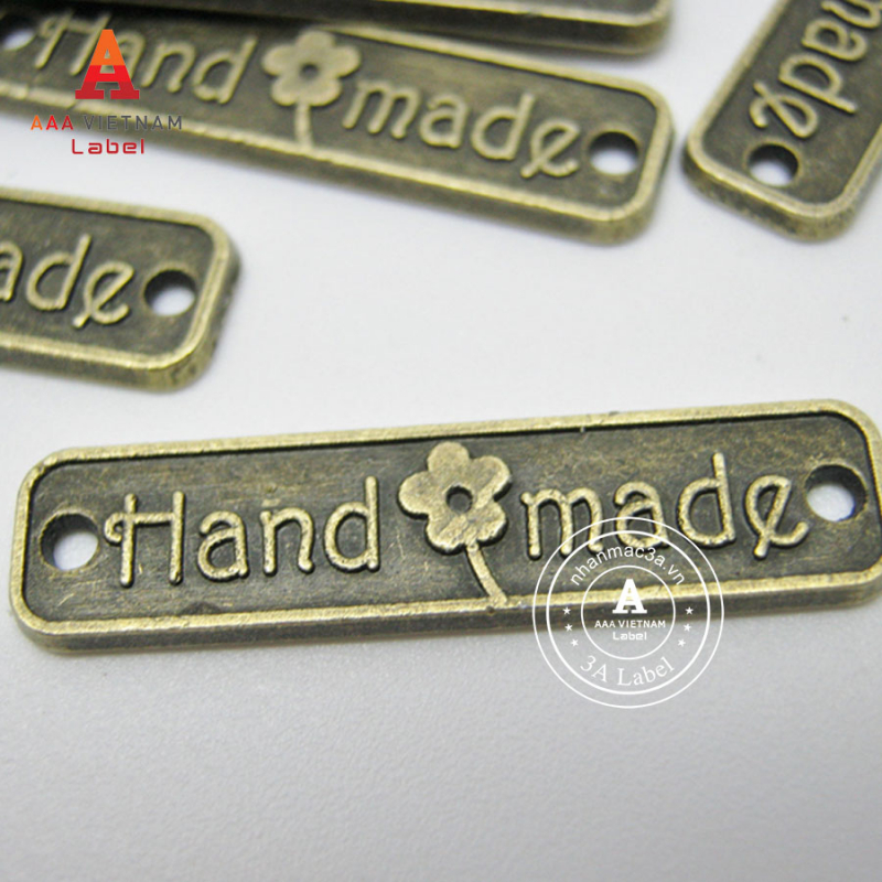 In logo tem kim loại chất liệu hợp kim - Mẫu 07 - Ảnh 3