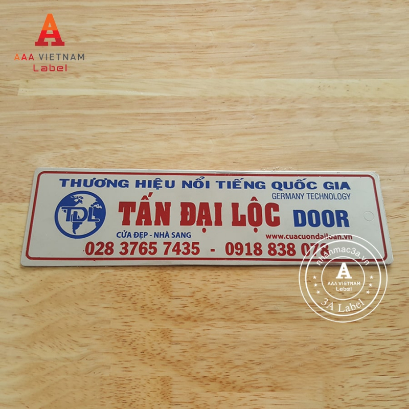 In tem inox ăn mòn đẹp giá rẻ - Mẫu 41 - Ảnh 3