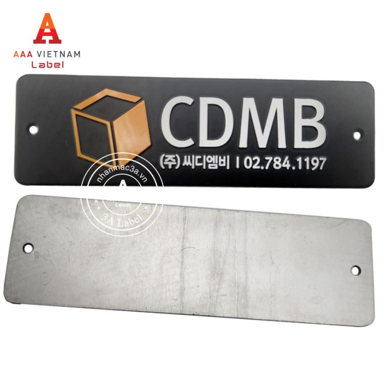 In tem inox ăn mòn đẹp giá rẻ - Mẫu 21 - Ảnh 2