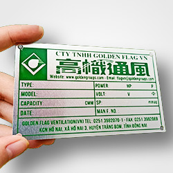 In tem mác máy động cơ bền đẹp