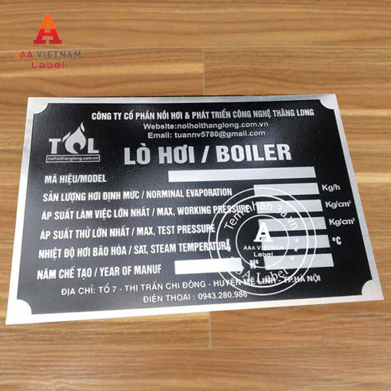 In tem mác máy động cơ bền đẹp - Mẫu 08 - Ảnh 4