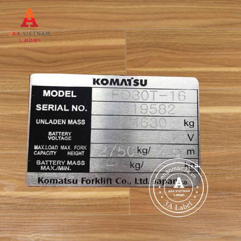 In tem mác máy động cơ bền đẹp - Mẫu 05 - Ảnh 4