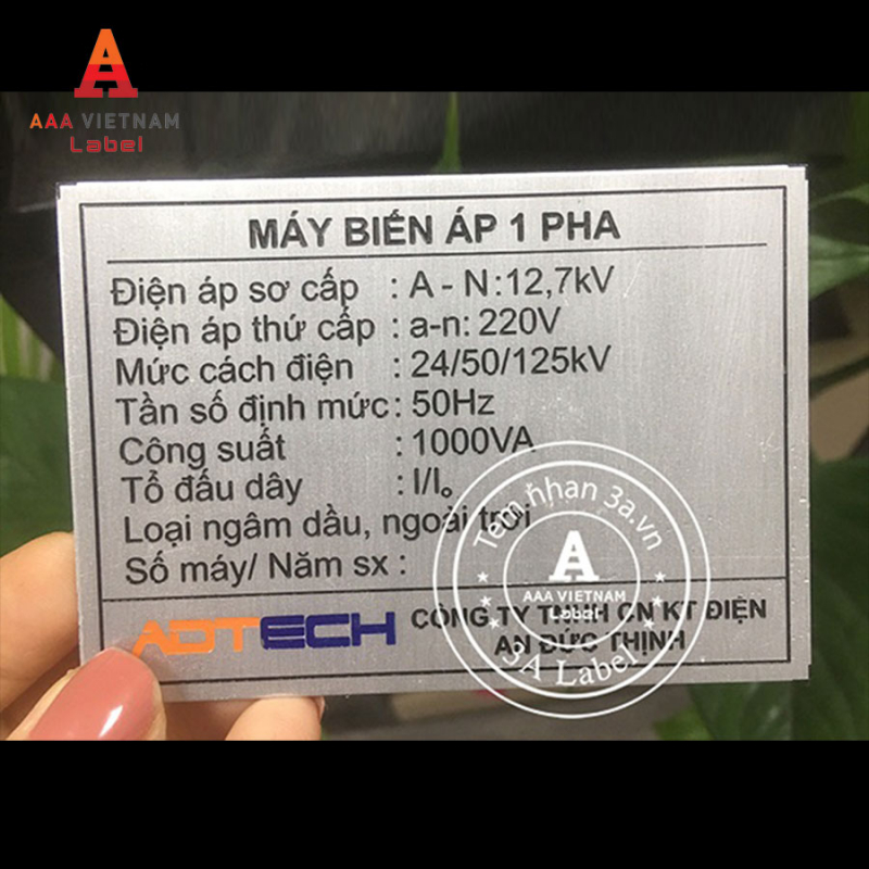 In tem mác máy động cơ bền đẹp - Mẫu 11 - Ảnh 5