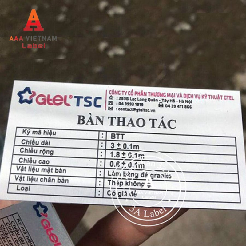 In tem mác máy động cơ bền đẹp - Mẫu 03 - Ảnh 3