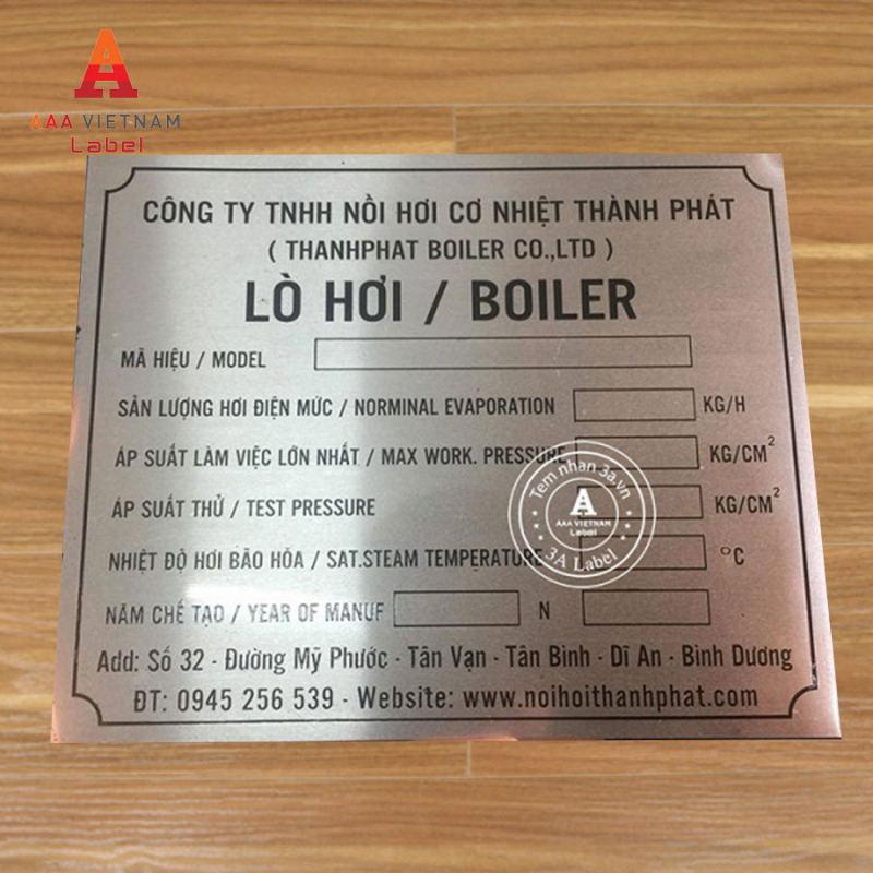In tem mác máy động cơ bền đẹp - Mẫu 02 - Ảnh 3