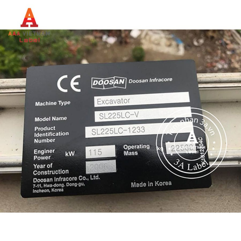 In tem mác máy động cơ bền đẹp - Mẫu 08 - Ảnh 5