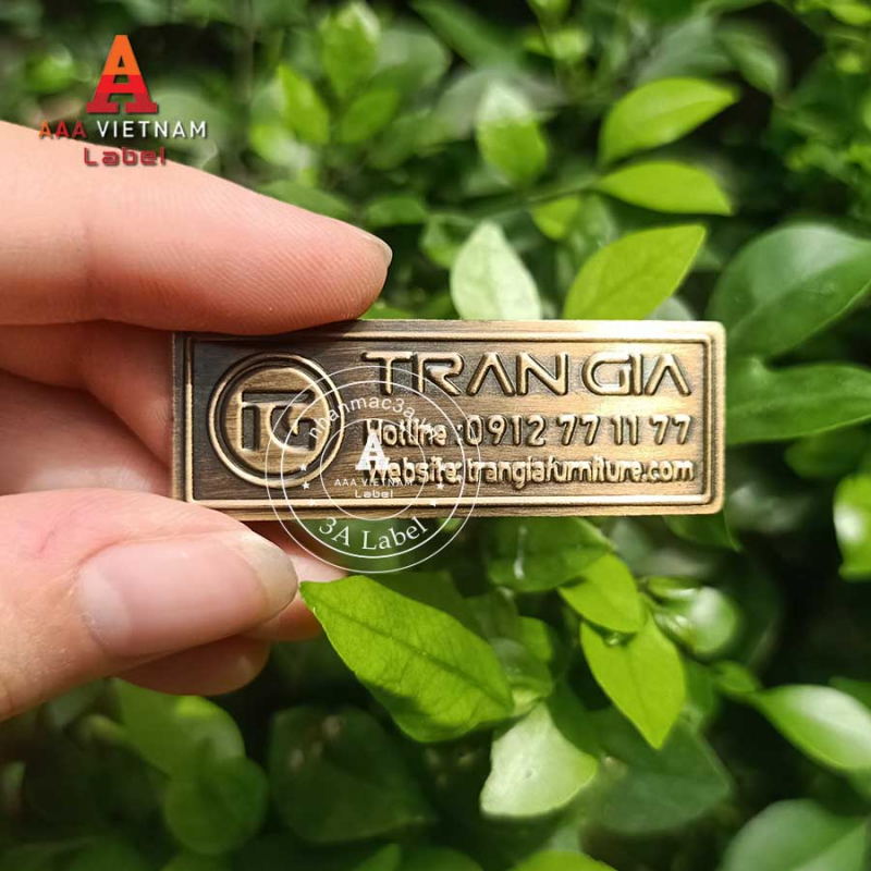 In tem đồng dập nổi giả cổ - Mẫu 10 - Ảnh 6
