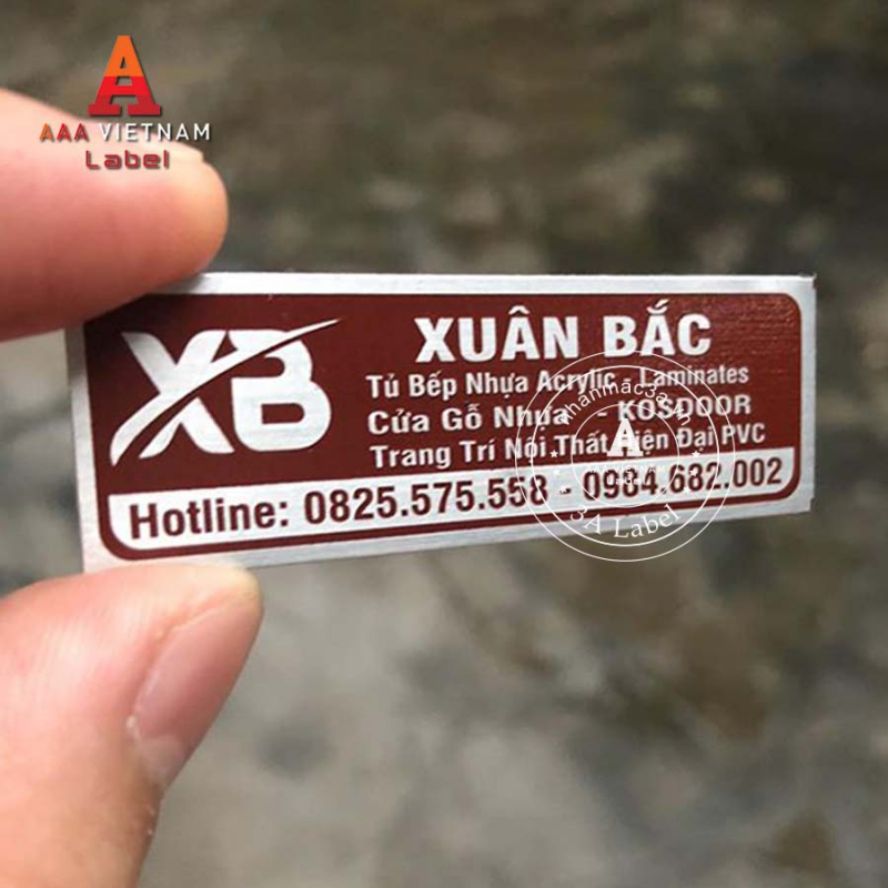 In tem nhôm ăn mòn đẹp giá rẻ - Mẫu 25 - Ảnh 2