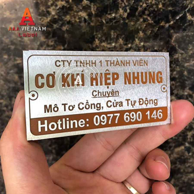 In tem nhôm ăn mòn đẹp giá rẻ - Mẫu 20 - Ảnh 2