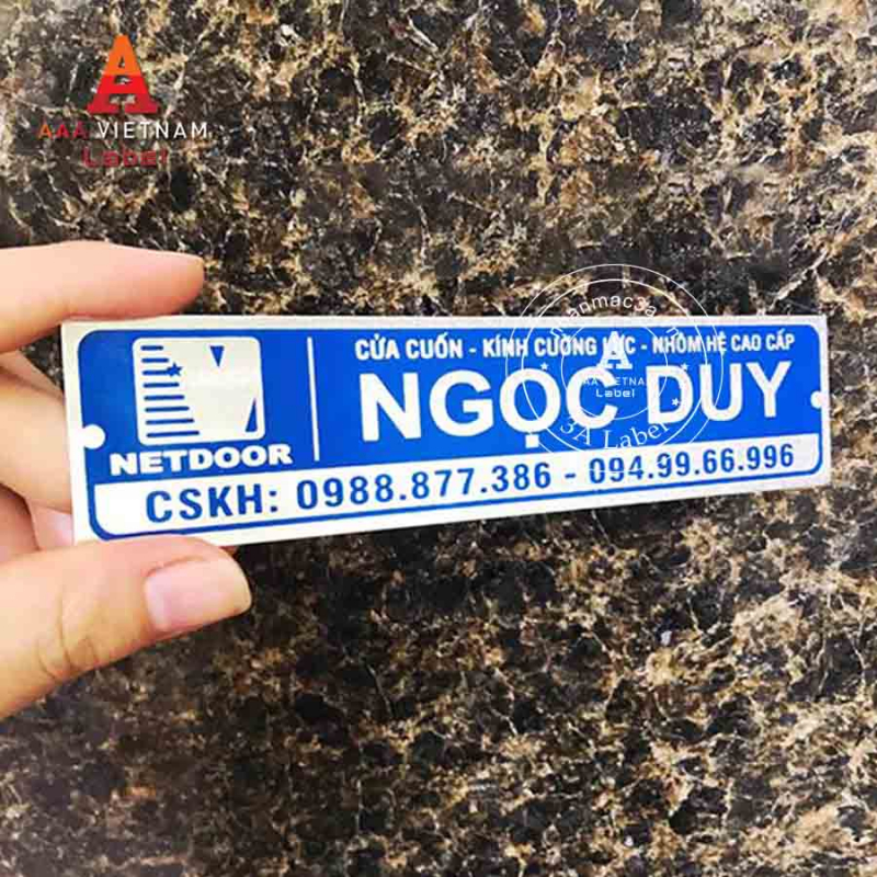 Tem nhôm in đẹp giá rẻ - Mẫu 27 - Ảnh 2