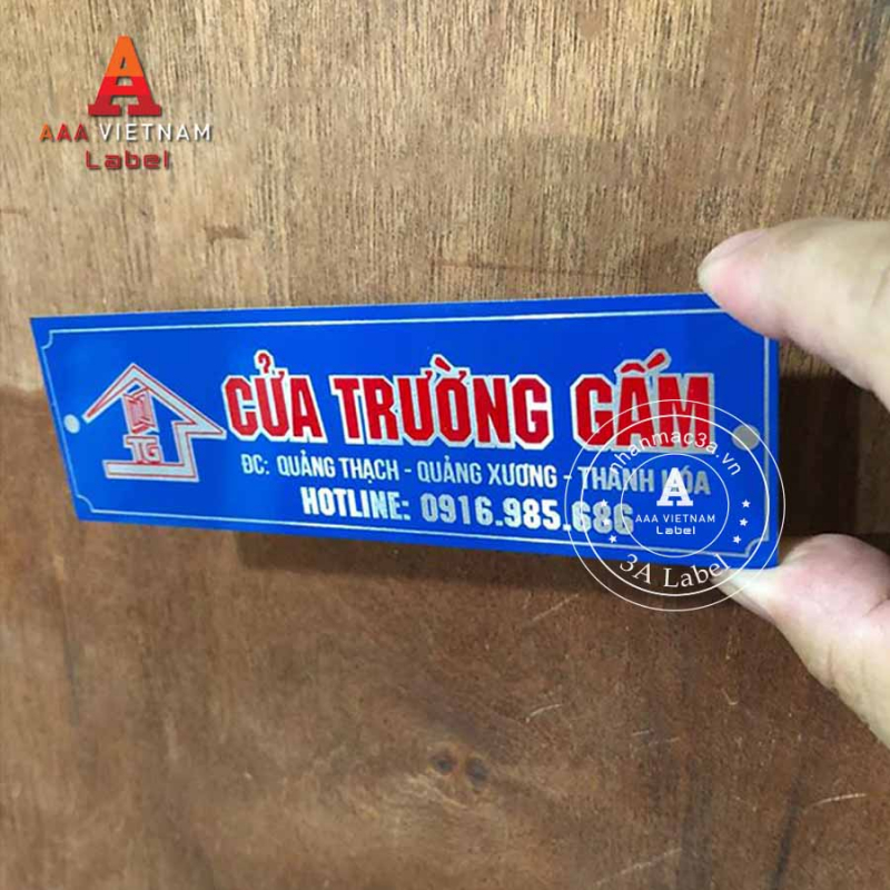 Tem nhôm in đẹp giá rẻ - Mẫu 30 - Ảnh 2