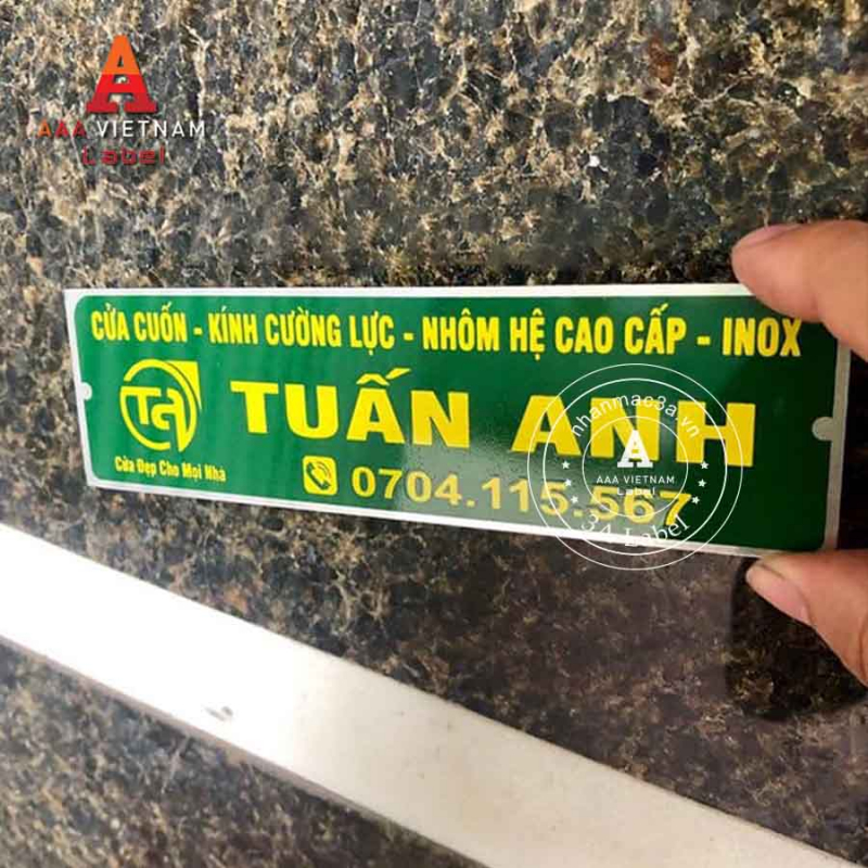 Tem nhôm in đẹp giá rẻ - Mẫu 31 - Ảnh 2