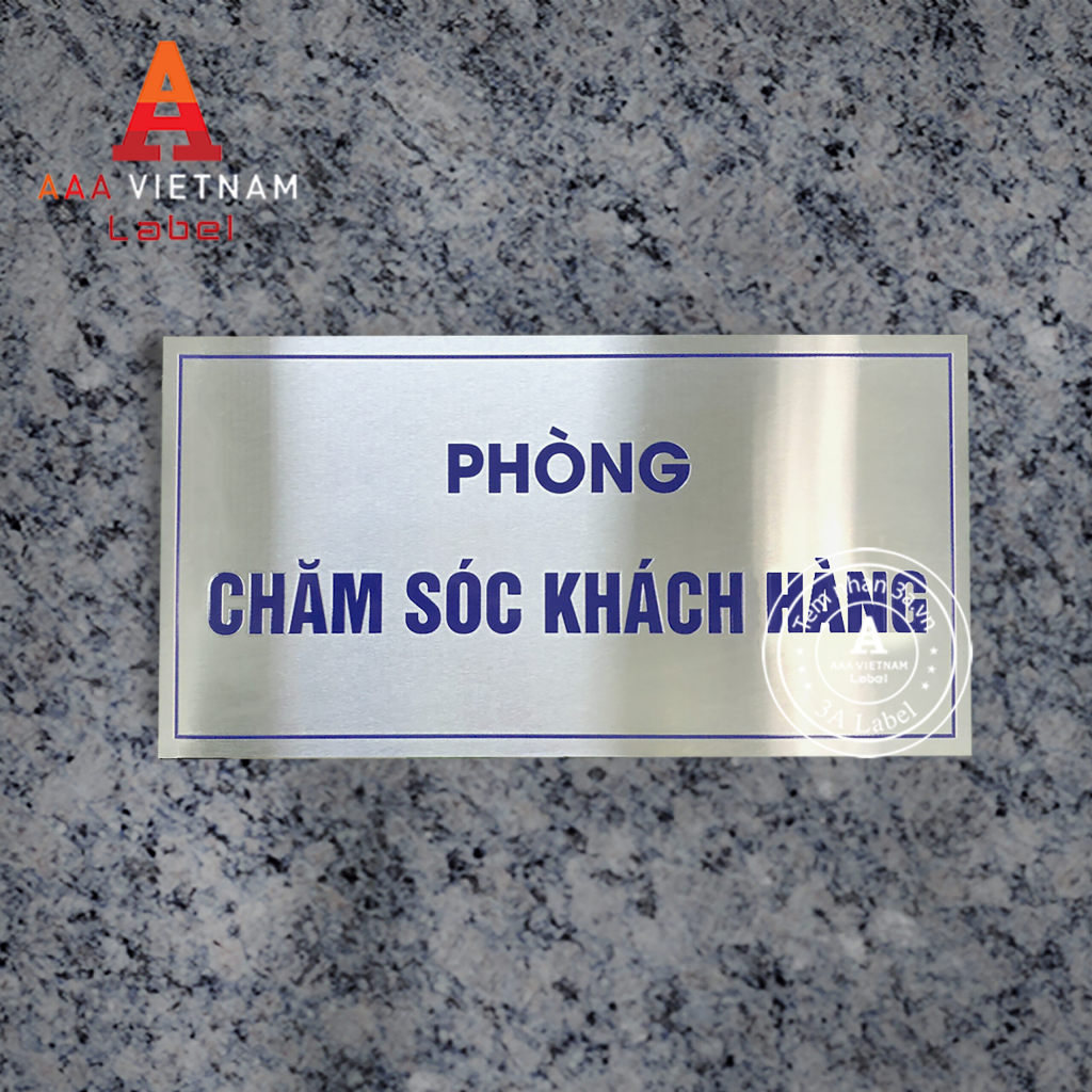 In biển tên phòng ban inox nhôm đồng hợp kim - Mẫu 27 - Ảnh 5