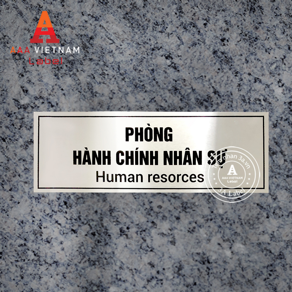 In biển tên phòng ban inox nhôm đồng hợp kim - Mẫu 27 - Ảnh 2