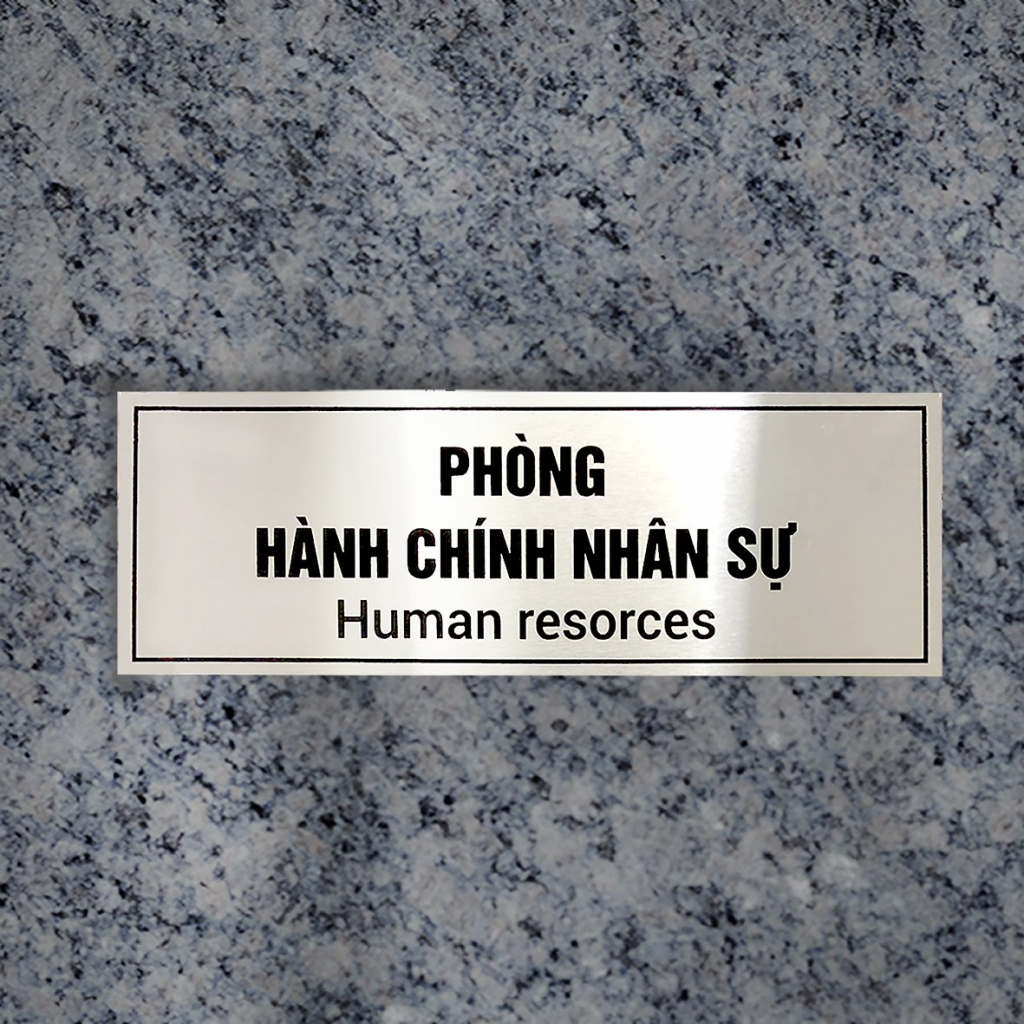 In biển tên phòng ban inox nhôm đồng hợp kim - Mẫu 27