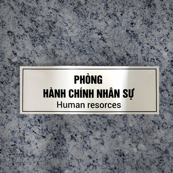 In biển tên phòng ban inox nhôm đồng hợp kim - Mẫu 27