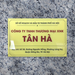 Biển công ty đẹp chất liệu mica - Mẫu 17