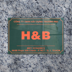 Biển công ty đẹp chất liệu mica - Mẫu 22