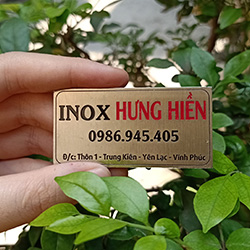 In tem inox ăn mòn đẹp giá rẻ - Mẫu 22