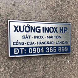 In tem inox ăn mòn đẹp giá rẻ - Mẫu 33