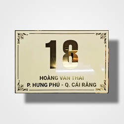 Biển số nhà đẹp chất liệu inox