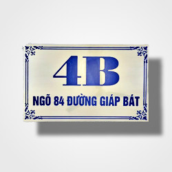 Biển số nhà đẹp chất liệu inox
