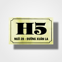 Biển số nhà đẹp chất liệu inox