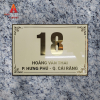 biển số nhà inox