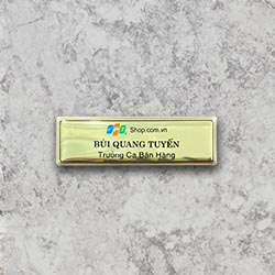 Thẻ tên nhân viên cài áo đẹp - Mẫu 10