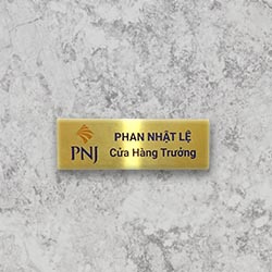 Thẻ tên nhân viên cài áo đẹp - Mẫu 09