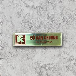 Thẻ tên nhân viên cài áo đẹp - Mẫu 07