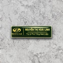 Thẻ tên nhân viên cài áo đẹp - Mẫu 11