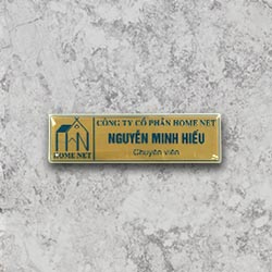 Thẻ tên nhân viên cài áo đẹp - Mẫu 12